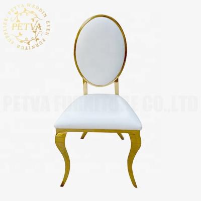 China Modern Special Velvet Cross Leg Around Gold Plating Stainless Steel Back Modern Chair For Wedding Used for sale