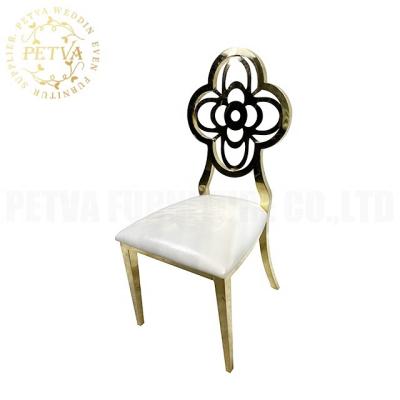 China Modern High Quality Gold Stainless Steel Living Chairs and Event Tables Wedding Chair Events for Hotel Used for sale