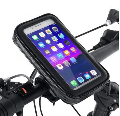 China Waterproof Adjustable Phone Holder Motorcycle Bicycle Case Phone Bag For iPhone Xs 14 Samsung s8 s9 Mobile Stand 4.7