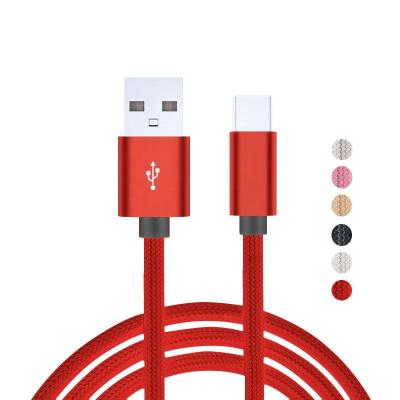 China Mobile Phone Etc.electronic Product Nylon Braided USB Cable Type C Usb Cable 3A 5A 6A Fast Charging Usb Data Cable for sale