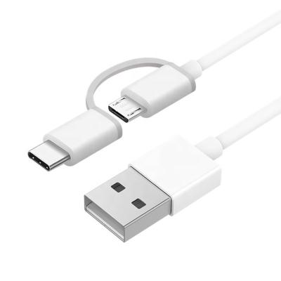 China Etc.electronic Mobile Phone Product 2 In 1 USB Type C Micro USB Cable For Xiaomi MI 9 8 Note 4 4X 4A 5A Mix 2S Redmi Se 9t CC9 6 6X A1 5X for sale