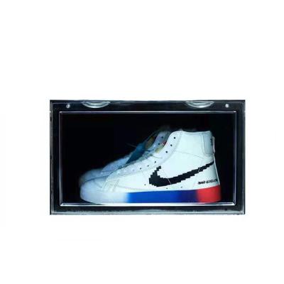 China Stored Clear Plastic Shoe Box Shoe Drop Front Box Cardboard Shoe Storage Box for sale