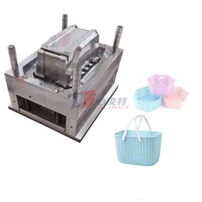 China Household Product Mold China Made Molded Basket Mold Machine Plastic Bushel Basket Handles Injection Molding Machine Silicone Basket Die for sale