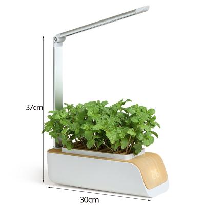 China Morden Flowerpot Luxury Smart Hydroponics System Indoor Grass Growing With Led Grow Light Garden Smart Planter For Home Kitchen Vegetable for sale