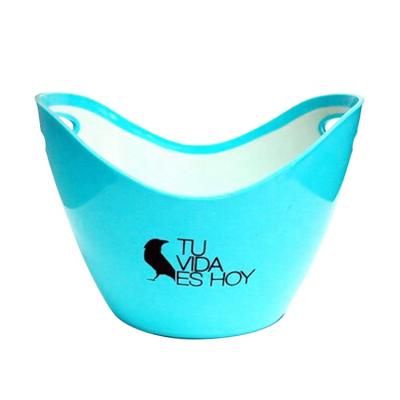 China Custom Logo Acrylic Plastic Wine Beer Party Eco - Friendly Sustainable Ice Bucket for sale