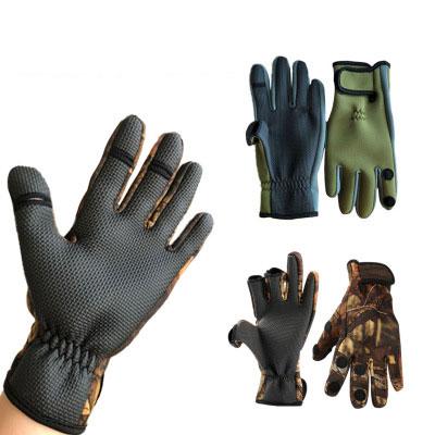 China Motorcycle Sports Motorcycle Winter Use Diving Material Glove Shine-Resistant Non-Slip Outdoor Waterproof Warm Wide Material Gloves for sale