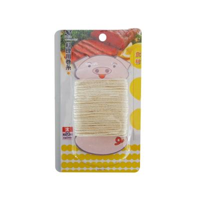 China Natural Cotton Food Grade 2mm Yarn Strings Rope Holder Meat Dispenser Bakers Cotton Cooking Twine for sale