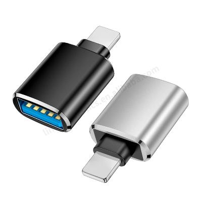 China Mobile Phone Types Original tipo c converter otg adapter for flash drive usb3.0 card reader for iphone apple ipad xiaomi huawei Samsung for sale