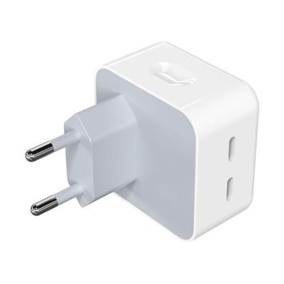 China USB C charger plug EU US UK GaN 35W Fast Charging Head USB C Wall Charger Dual C port PD adapter for iPhone/iPad Foldable type c Plug Cube Block for sale