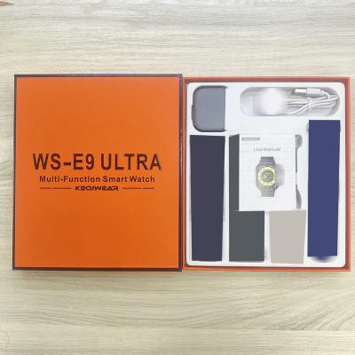 China MP3 Playback Great ws-e9 ultra vs t94ultra max haino teko germany smartwatch ws e9 ws-e9 t94 ultra max smart watch with 4 belts for sale