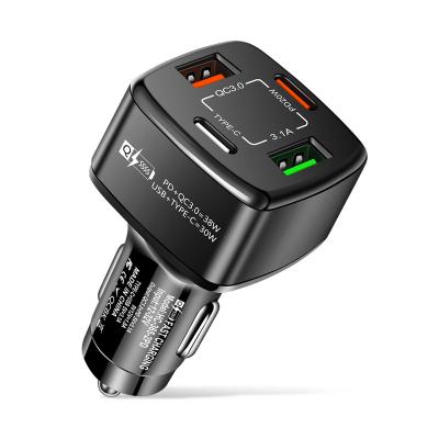 China Car Charger Multifunctional 18W Qc3.0 Quick Charger Dual Port 38W Pd Type C Fast Charging Usb Car Charger for sale