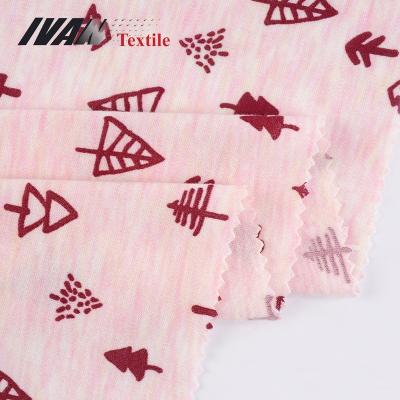 China Customized Single Jersey Tear-Resistant Brush Printed 100 Polyester Knit Composition Micro Interlock Fabric for sale