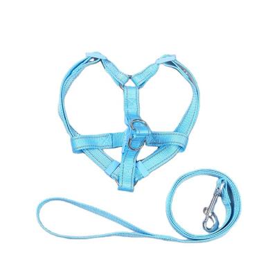 China Thoughtful Adjustable Reflective Pet Training Dog Harness With Nylon Leash for sale