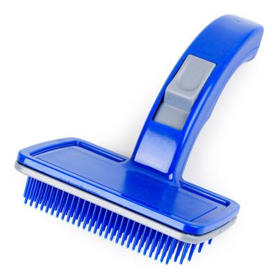 China Stocked Hot Selling Pet One-Click Self-cleaning Automatic Hair Removal Brush Dog Throwing Brush Comb for sale