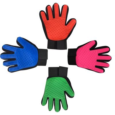 China Hot Sale Pet Grooming Glove Dog Hair Remover Silicone Glove Clean Pet Supplies Grooming Tool for sale