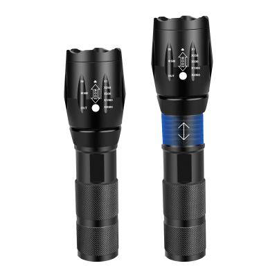 China High Lumen 5 Modes Zoomable Tactical Water Resistant Tactical Led Flashlight For Emergency for sale