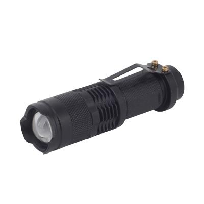 China Emergency CE Flashlight LED Emergency Dry Battery Tactical Mini Zoom Aluminum Alloy XPE 3W High Power EMC Led 1*1.5V AA YILUYOUWO for sale