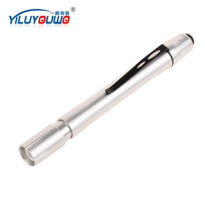 China Mini Aluminum Customized Flashlight LED Dry Battery Aluminum Alloy 2*1.5V AC Best Choice Penlight White 113*15*11mm 3535LED for sale