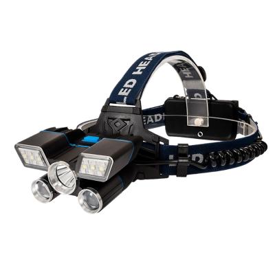 China Camping Outdoor Emergency 1600 Lumen Lights High Power 30W Head Torch 21led 9 Red Blue Modes Waterproof USB Rechargeable LED Headlights for sale