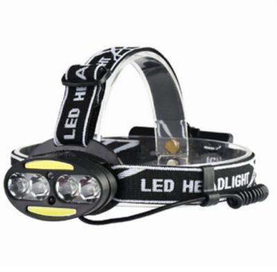 China USB Convenient 8 LED Bright Headlamp With 7 Red Light Modes White Outdoor Headlamp For Outdoor Camping Hiking Fishing And Hard Hat Workers for sale