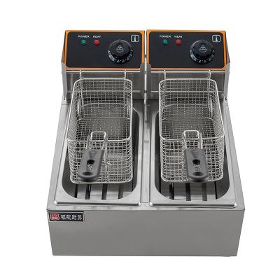 China LD-EH62 Farms Restaurant Cooking Custom Commercial Deep Fryer Double Tank Induction Fryer for sale