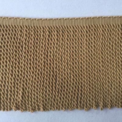 China Decorative Wholesale Fashion 9inch 100% Artificial Cotton Ingot Fringe For Curtain for sale