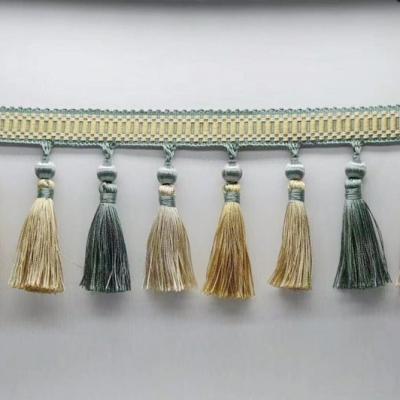 China Decorative Wholesale Curtain Fashion 10cm Tassel Fringe For Curtain for sale