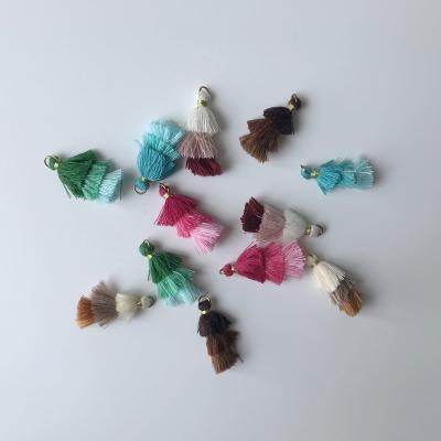 China Mobile Phone Quality Fashion DIY Jewelry Three Tier Tassel For Making Earrings Ombre Pendants Tiered Tassels for sale