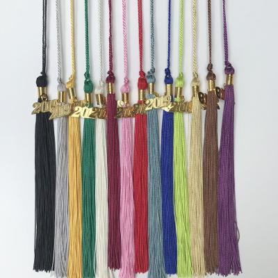 China 2019 hot sale mobile phone graduation cap tassel with year charm total 42CM for sale