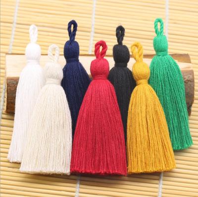 China Mobile Phone 8cm Mini Cotton Tassel High Quality Colorful For Garment for sale