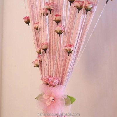 China String Line Butterfly Tassel String Romantic Curtains Tulle Draperies Window Deco Panel for sale