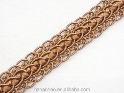 China Decorative notched curtain braid trim for sale