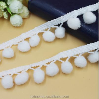 China Decorative White Curtain Tassel Tassel Fringe for sale