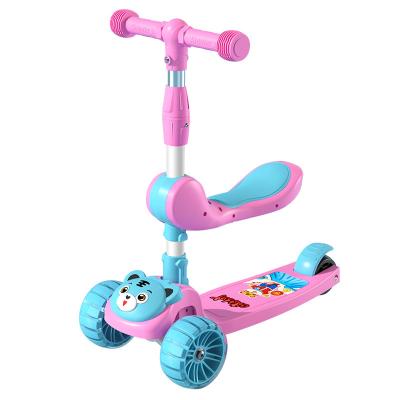 China Height Adjustable Children's Handlebar Scooter1-3-6-8-12Age-old Three-in-One Sledge Baby Boy Girl Scooter for sale