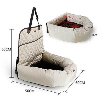 China Dog Car Seat Sustainable 2 in 1 Car Seat Cover for Pets Swing with Waterproof Non-Slip Removable Cover for sale