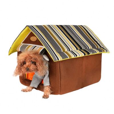 China Breathable Detachable Heat Keeping Pet House Multi Color Indoor Winter Cute Dog Bed for sale