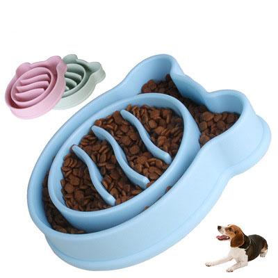 China Anti Feeder Non-automatic Slow Choking Slow Bowl Pet Food Bowl Thickened Non-slip Practical Dog Bowl Pet Products for sale