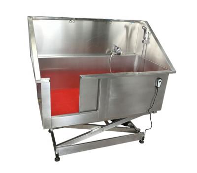 China Sustainable 304 Stainless Steel Pet Grooming Veterinary Tub For Dog for sale