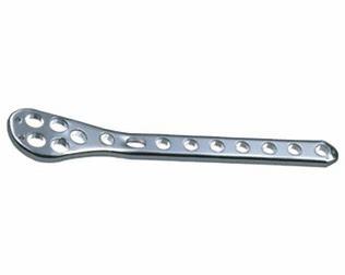 China Tibial Curved Broad Titanium LCP Plate Surgical Instruments for sale