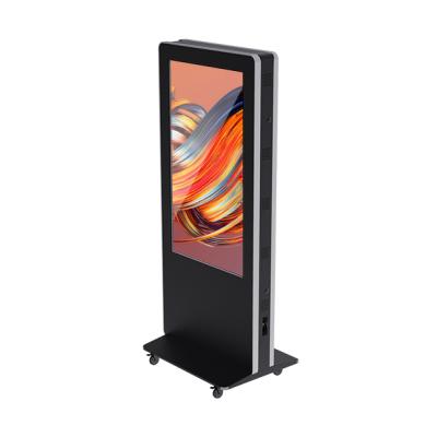 China Indoor Commercial Indoor Dual Screen Digital Signage Freestanding Display for sale