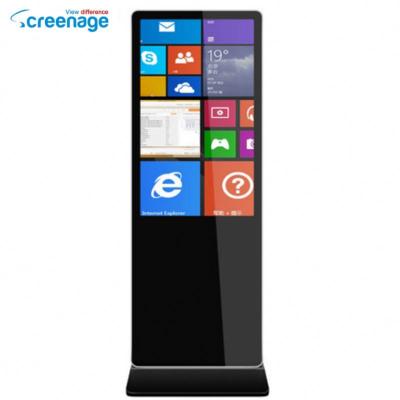 China Indoor Interactive 42Inch 49Inch 65Inch IR Touschscreen Floor Stand Digital Signage Touch Screen Kiosk for sale