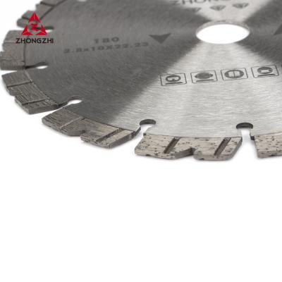 China Cutting Stone Diamond Saw Blade With Laser Turbo V Bevel Segment For Handheld Power for sale