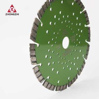 China Turbine 9 Inches Diamond Cutting Tools Laser Turbo Bevel Segmented Saw Blades For Stone Cutting for sale