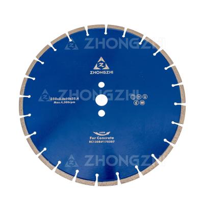 China Concrete Laser Welded Diamond Concrete Cutting Saw Blades With 24 Segments for sale