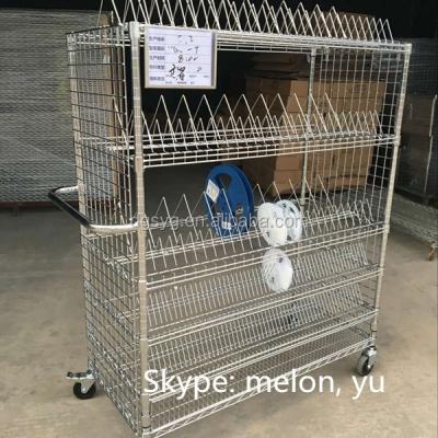 China Save Space Industrail SMT Coil Storage Cart Cart for sale