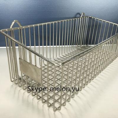 China Sustainable Mobile Stainless Steel Rack Shelving With Sliding Wire Baskets for sale