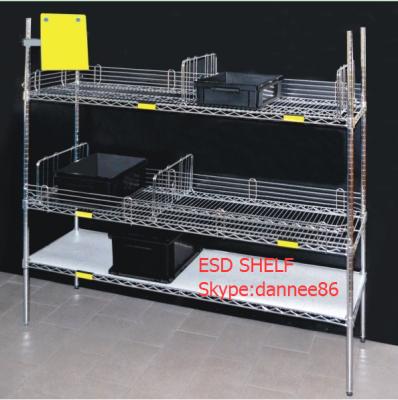 China Clean Room ESD Wire Storage Rack With Conductive Casters Can Be Customized for sale