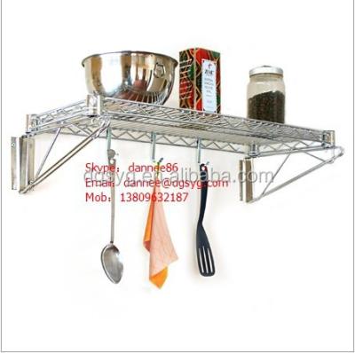 China Wall Mounted Wire Shelving Adjustable Wall Mounted Shelving 250 for sale