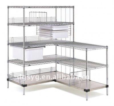 China Storage Shelving Hospital Wire Shelving For Healthcare-Surgery Center Storage for sale