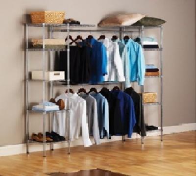 China Simple and convenient viable household clothes storage rack for sale